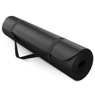 Коврик для йоги TX-019NGM NBR 1см 190х80 чорний