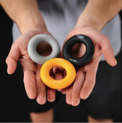 У набір входять 3 овальні еспандери з різними рівнями опору. Дізнайтесь більше про кожен: