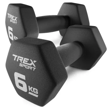 Гантелі для фітнесу неопренові TREX Sport TX-060VD 2x6кг