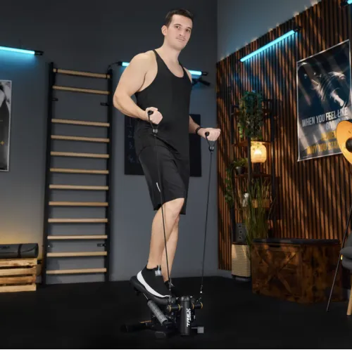 Степпер із еспандерами - повноцінне тренування у комфорті вашого дому Степпер із еспандерами - повноцінне тренування у комфорті вашого дому