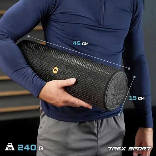 Роллер масажер Trex Sport TX-045EPR EPP соти 45см чорний Роллер масажер Trex Sport TX-045EPR EPP соти 45см чорний