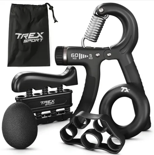 Набір регульованих еспандерів 5-60кг Trex Sport TX-005HSA чорний