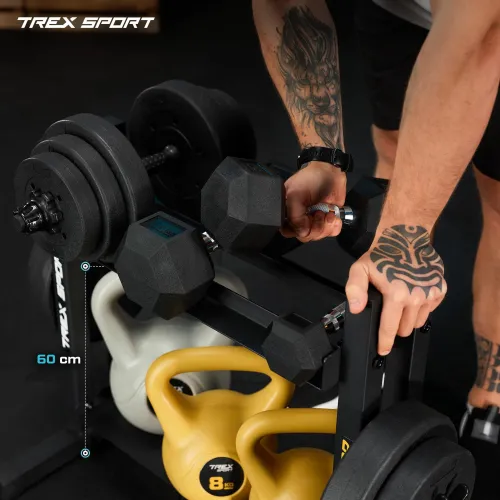 Нижня полиця - простір для силових аксесуарів