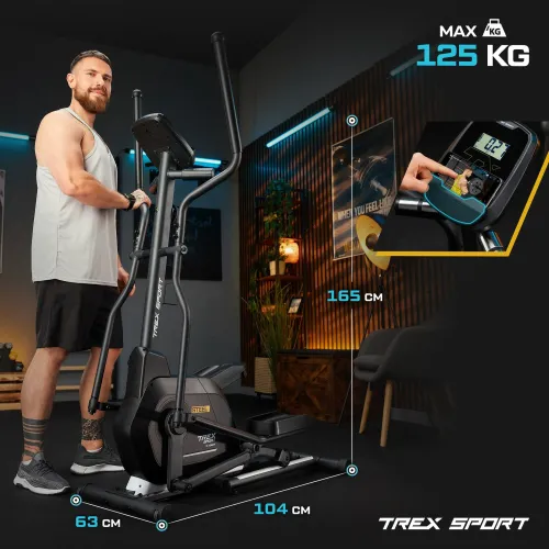 Орбітрек Trex Sport TX-700CT Steel магнітний чорний Орбітрек Trex Sport TX-700CT Steel магнітний чорний