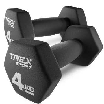 Гантели для фитнеса неопреновые TREX Sport TX-040VD 2x4кг