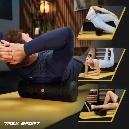 Роллер масажер Trex Sport TX-045EPR EPP соти 45см чорний Роллер масажер Trex Sport TX-045EPR EPP соти 45см чорний