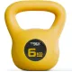 Гиря вінілова 6кг Trex Sport TX-006CKB жовта